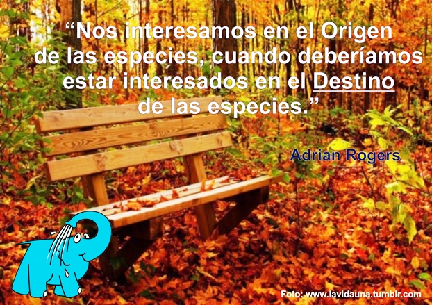 Un enseñanza de Adrian Rogers sobre La Vida, en La Frase del Día del Elefante Azul de Avilés